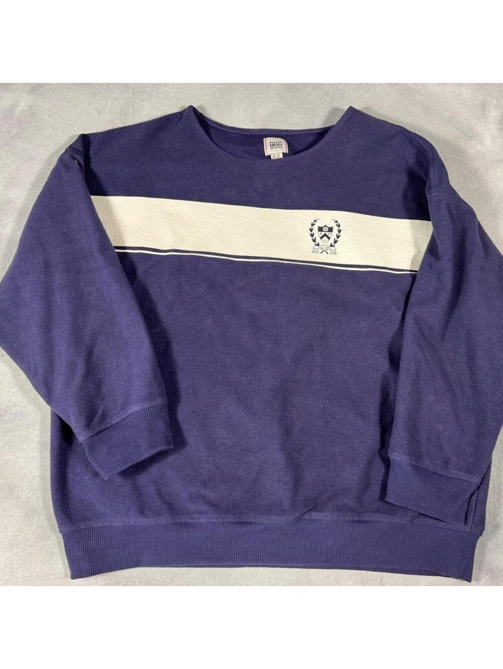 BDG Urban Outfitters Purple Varsity Crest Crewneck Sweatshirt Women’s XL